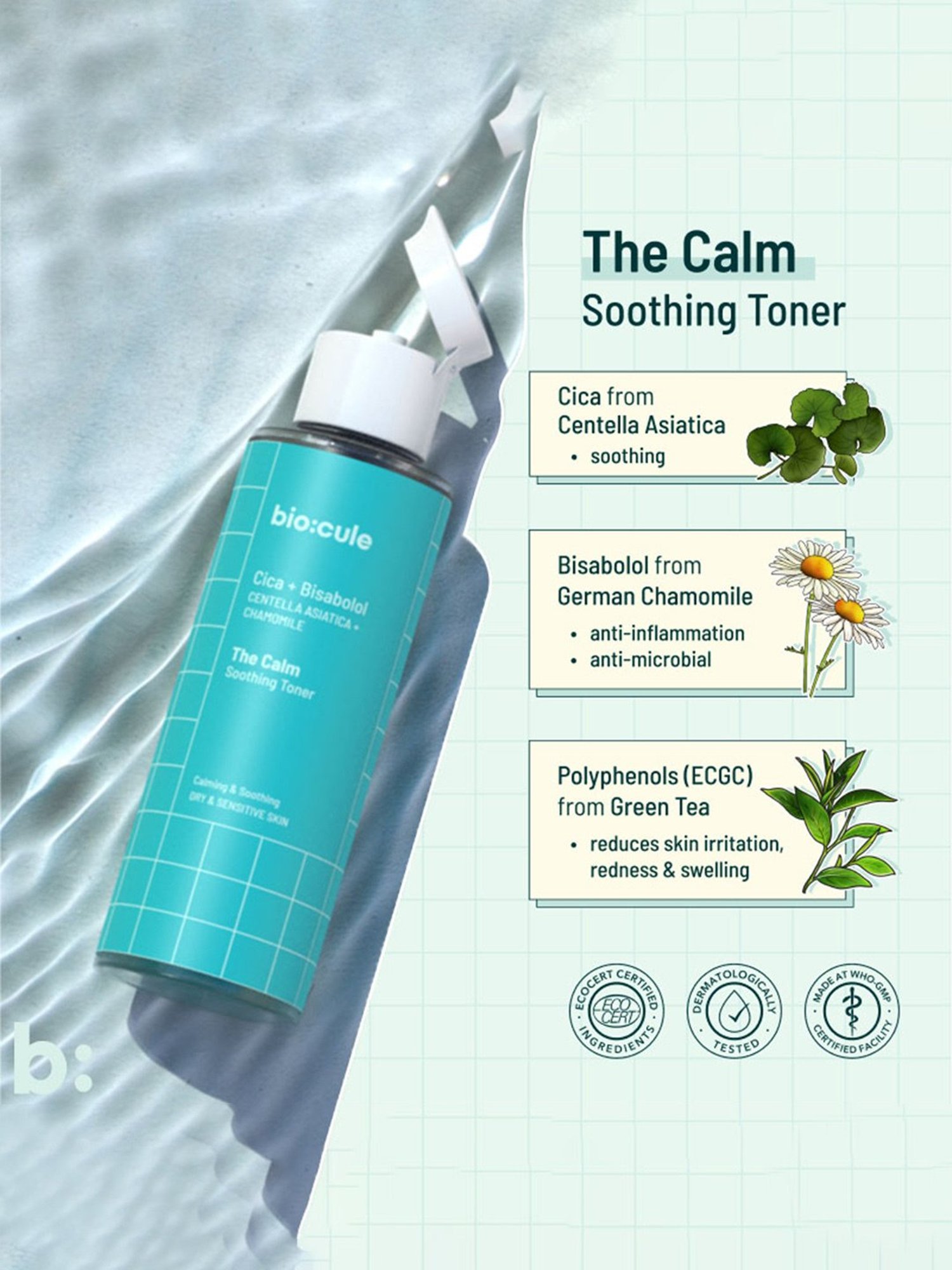 Biocule The Calm Soothing Toner - 100 ml