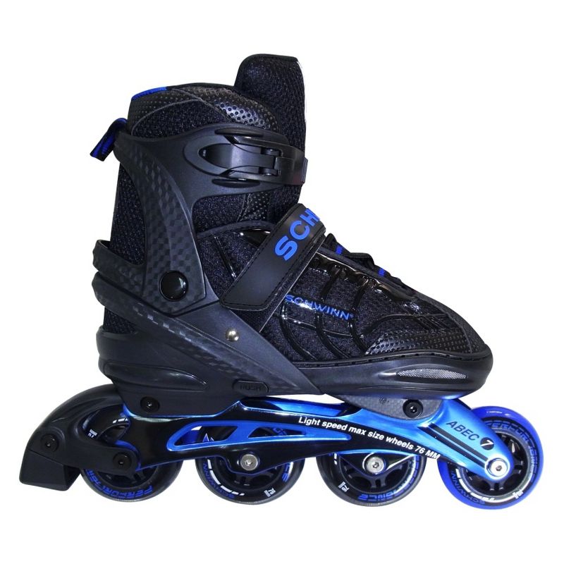 Schwinn Unisex Adult Adjustable Inline Skate (8-9.5) - Black/Blue
