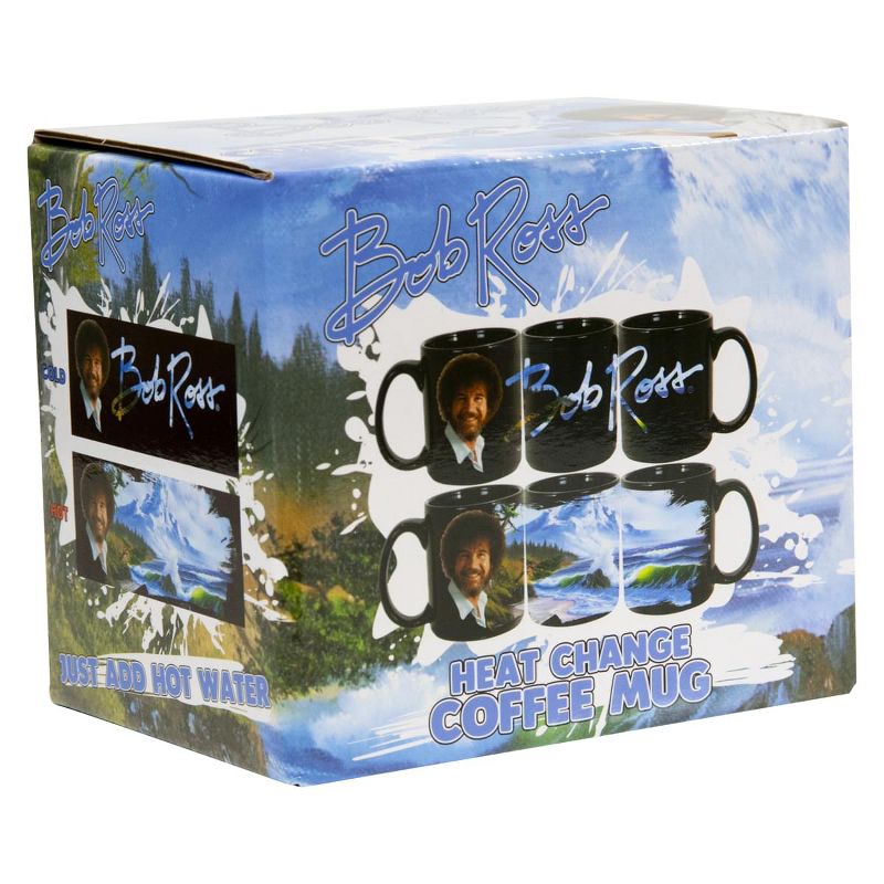 Surreal Entertainment Bob Ross Exclusive Color Change Ceramic Coffee Mug 12 ounces