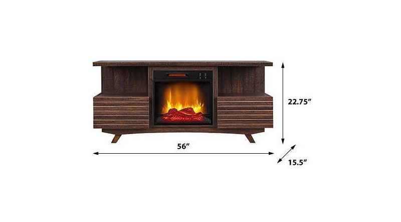 HearthPro SoHo Electric Fireplace TV Stand in Mahogany - SP6555-OF