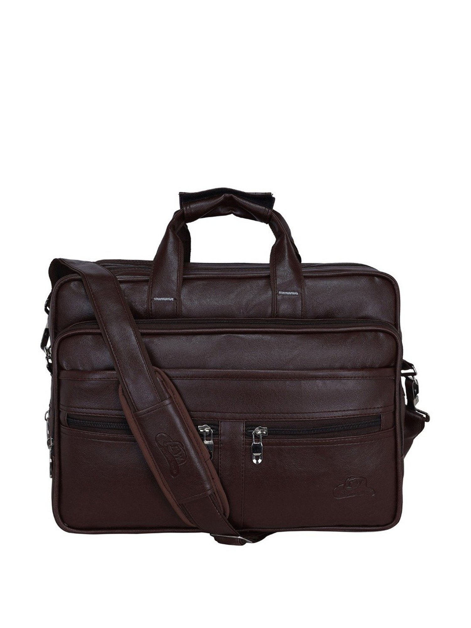 Leather World Brown Synthetic Medium Laptop Messenger Bag