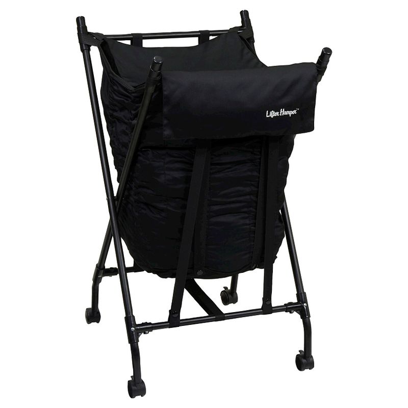 Household Essentials Lifter Hamper with Lid Black