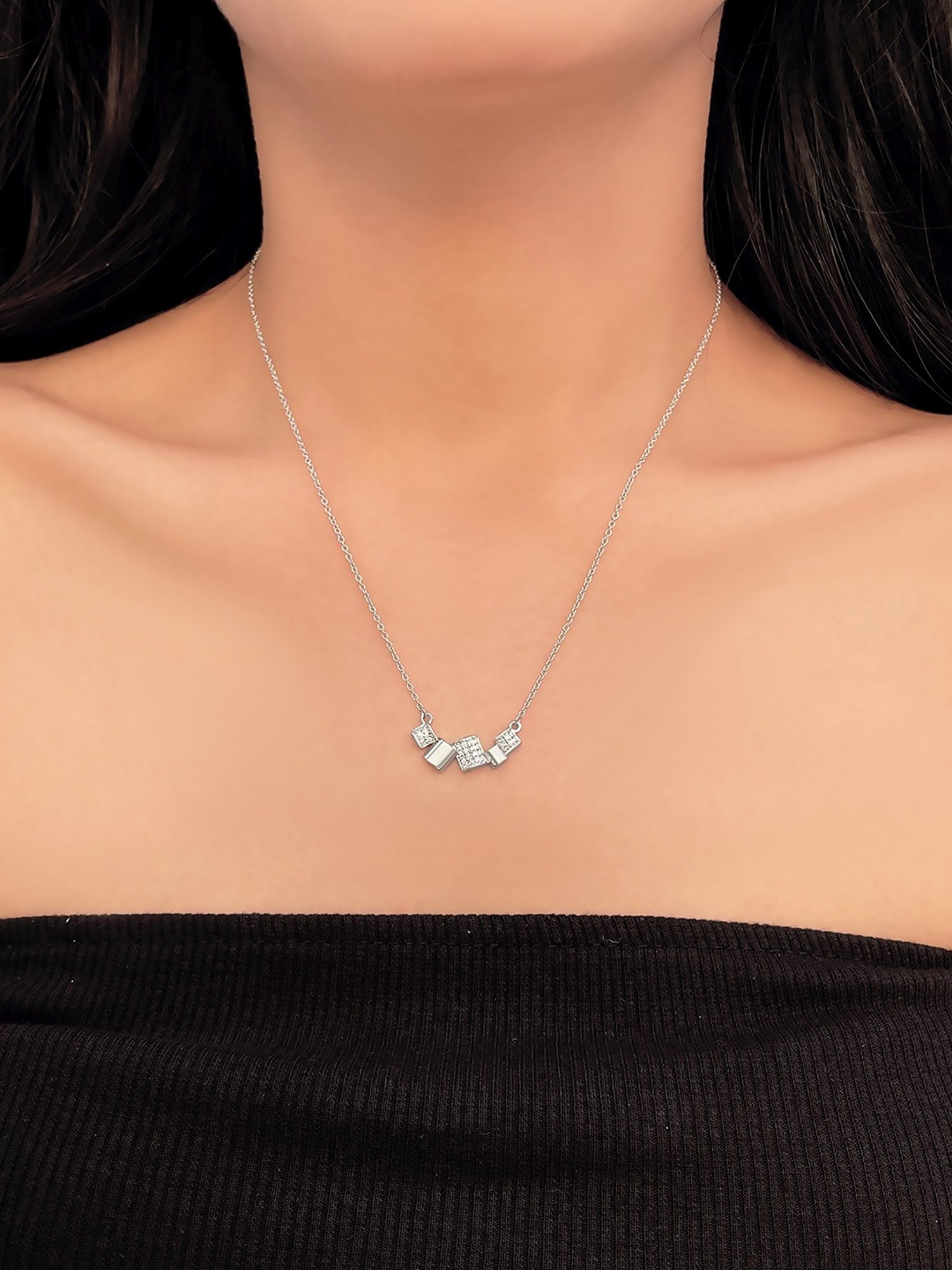 Silberry 92.5 Sterling Silver Stella Necklace