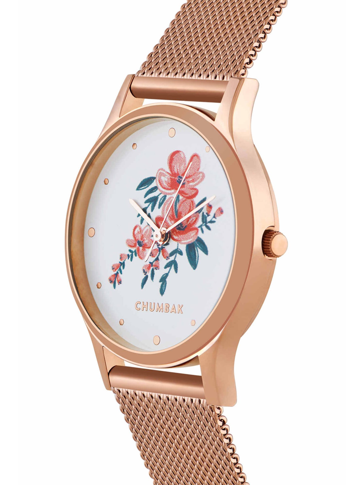 Chumbak 8907605117282 Jungle Flowers Analog Watch for Women