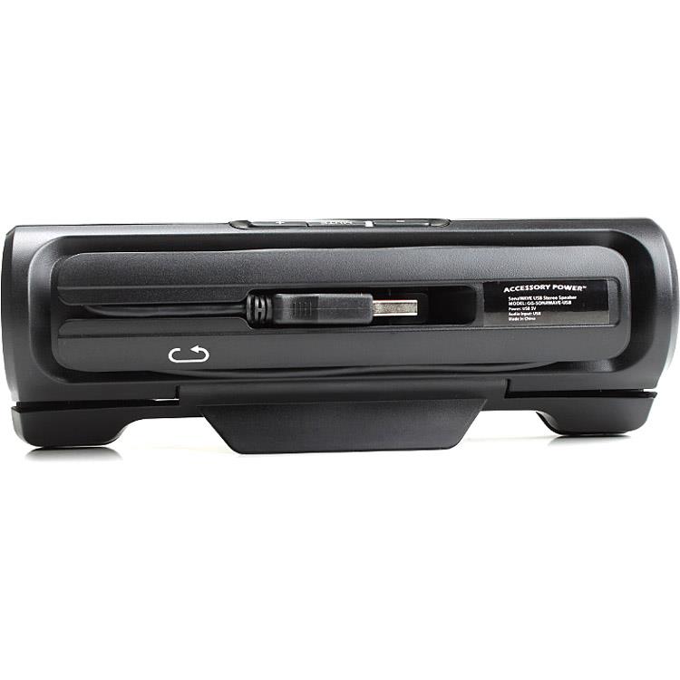GOgroove SonaVERSE USB 3796908 Laptop Speaker Soundbar 2.0 with Clip-On Portable Design (Black) - Works with Acer, Apple, ASUS, Dell, HP, Samsung and More Computers