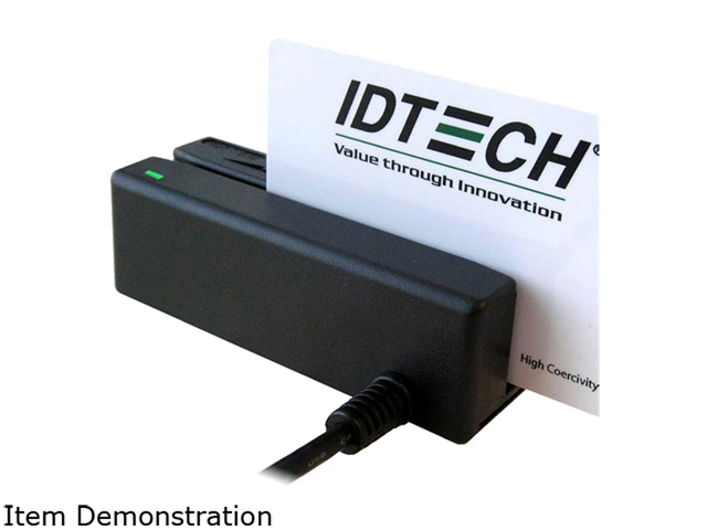 ID Tech IDMB-336112B MiniMag Intelligent Swipe Credit Card Reader