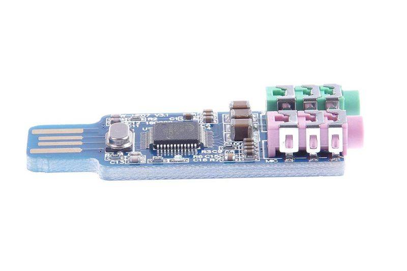 KNACRO Free Driver USB Sound Card CM108 USB Sound Card chip