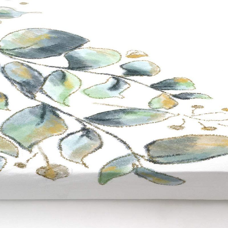 JumpOff Jo Fitted Crib Sheet, Cotton Crib Sheet for Standard Sized Crib Mattresses, Hypoallergenic and Breathable, 28" x 52", Botanical Natural Leaf