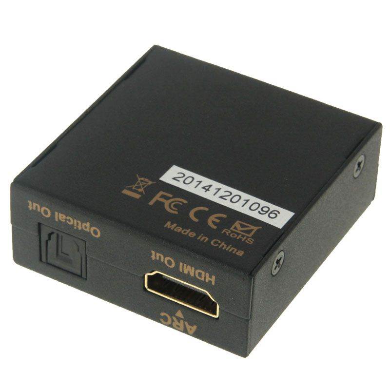 Mini HDMI ARC Adapter Audio Video Splitter 4K 3D 1080P Toslink