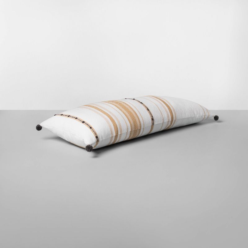 Oversize Lumbar Pillow Yellow / Sour Cream - Hearth & Hand™ with Magnolia