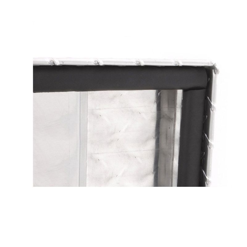 Lund Inc 9748 48 Inch Aluminum Weatherproof Side Mount Bin Truck Bed Lockable Tool Box Storage Organizer with Hinged Fixed Lid, Brite Silver