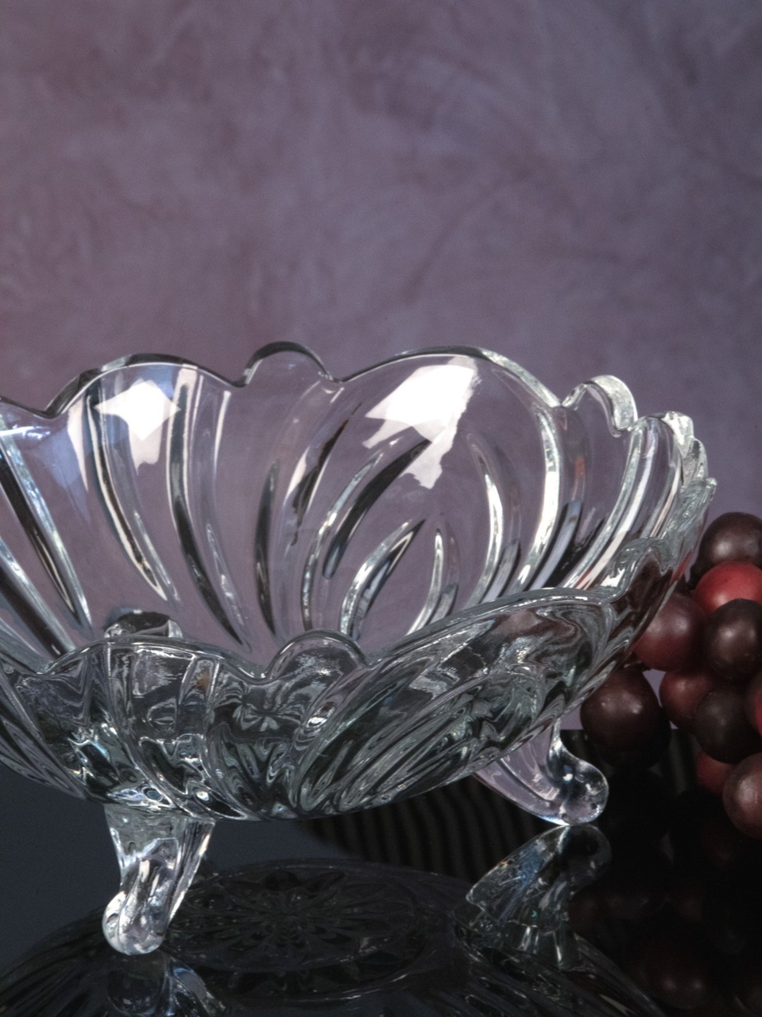 ROXX Transparent Glass Serving Bowl