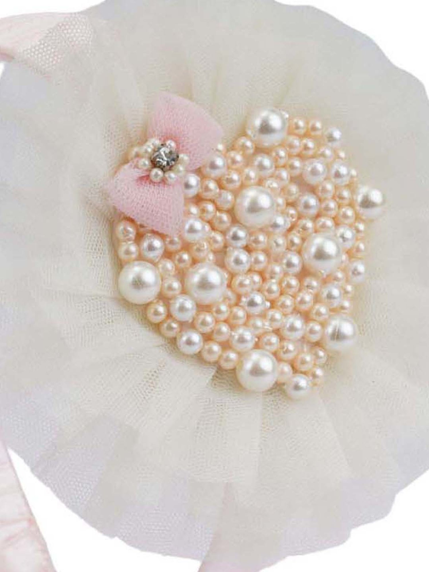 Choko Light Pink Embellished Hair Band