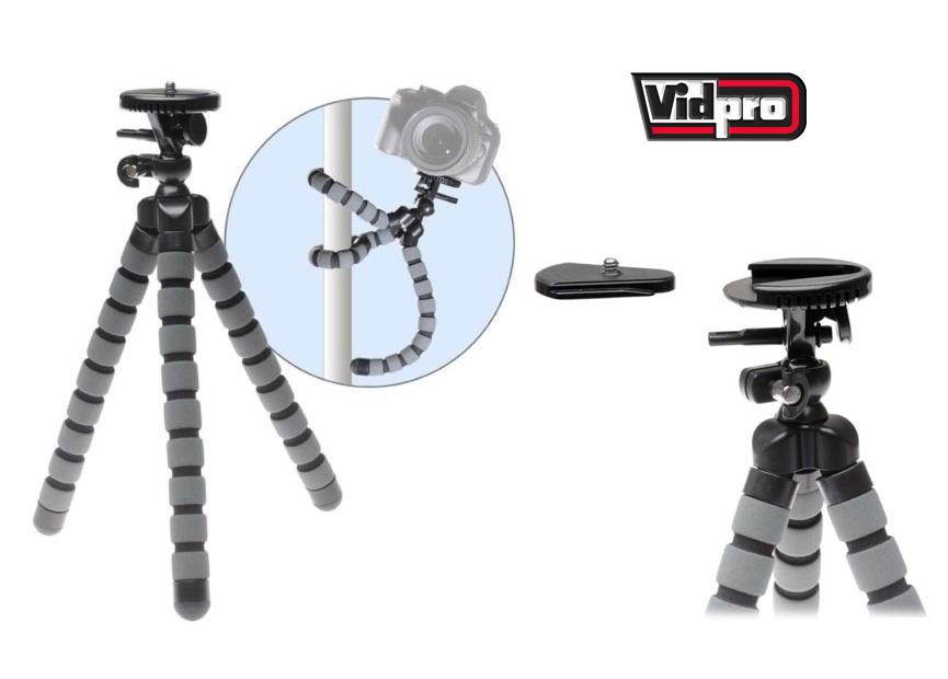 VidPro GP-14 Gripster Flexible Compact Camera Tripod III