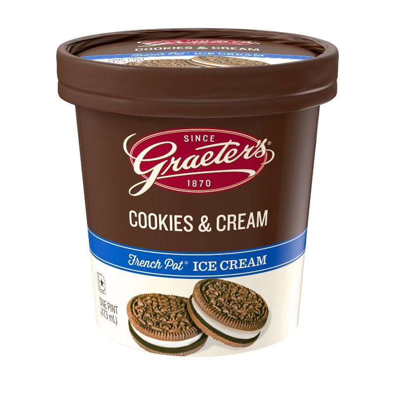 Graeter's Cookies & Cream Ice Cream - 16oz