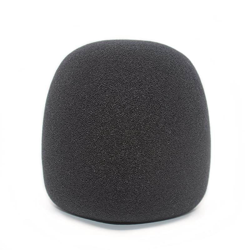 Foam Windscreen for Blue Yeti Covers Other Large Microphones such as MXL Audio Technica and Many More Quality Sponge Material Makes This The Perfect Pop Filter for your Mic Black