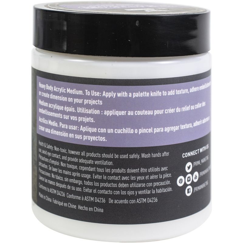 Finnabair Art Basics 3D Matte Gel 8.5oz-Transparent