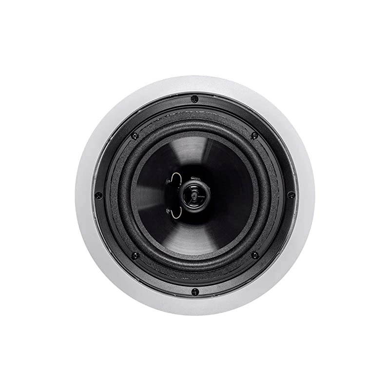 2Way Polypropylene Ceiling Speakers 8 Inch Pair with Paintable Grille Aria Series