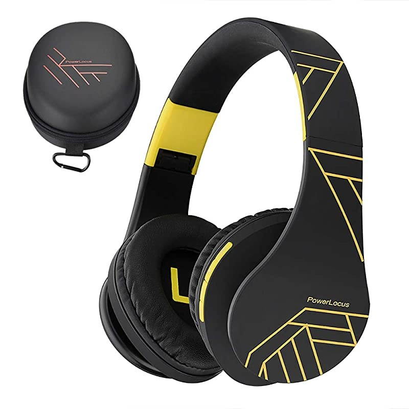 Bluetooth OverEar Headphones Wireless Stereo Foldable Headphones Wireless and Wired Headsets with Builtin Mic Micro SDTF FM for iPhoneSamsungiPadPC BlackYellow