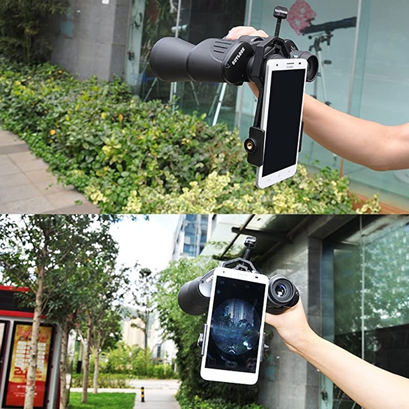 Cellphone Telescope Adapter Mount Universal Phone Adapter for Spotting ScopeTelescopeMicroscopeMonocularBinocular Fits iPhone Samsung HTC LG and More Large