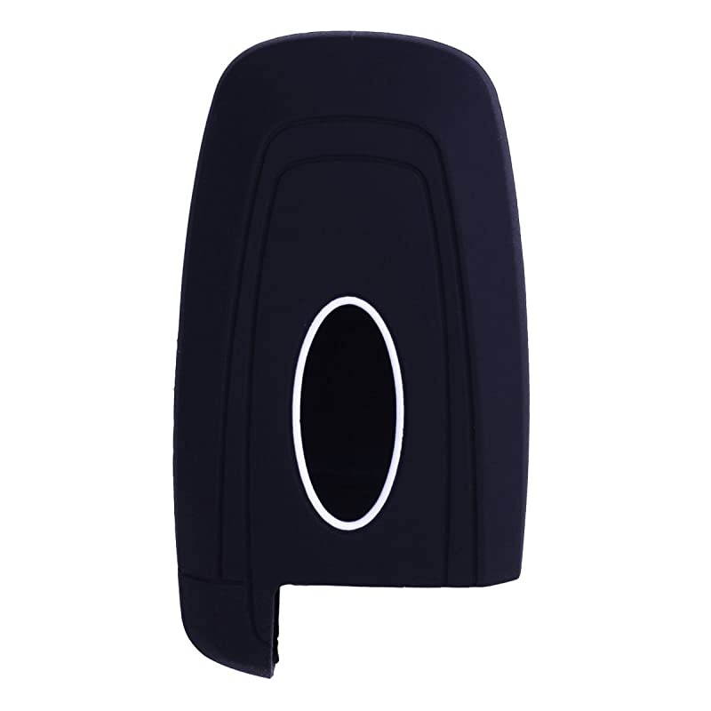 2Pcs  Sillicone key fob Skin key Cover Remote Case Protector Shell for 2017 2018 2019 2020 Fusion Smart Remote black