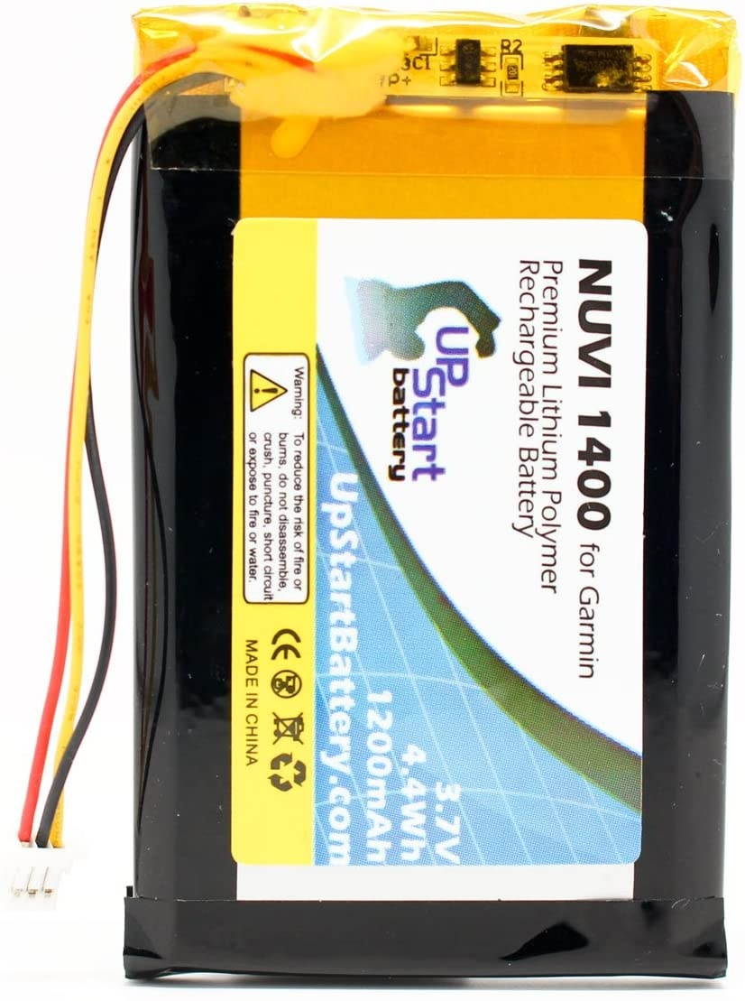 Replacement for Garmin 1490 Battery with Tools - Compatible with Garmin GPS Navigator Batteries (1200mAh 3.7V Lithium Polymer)