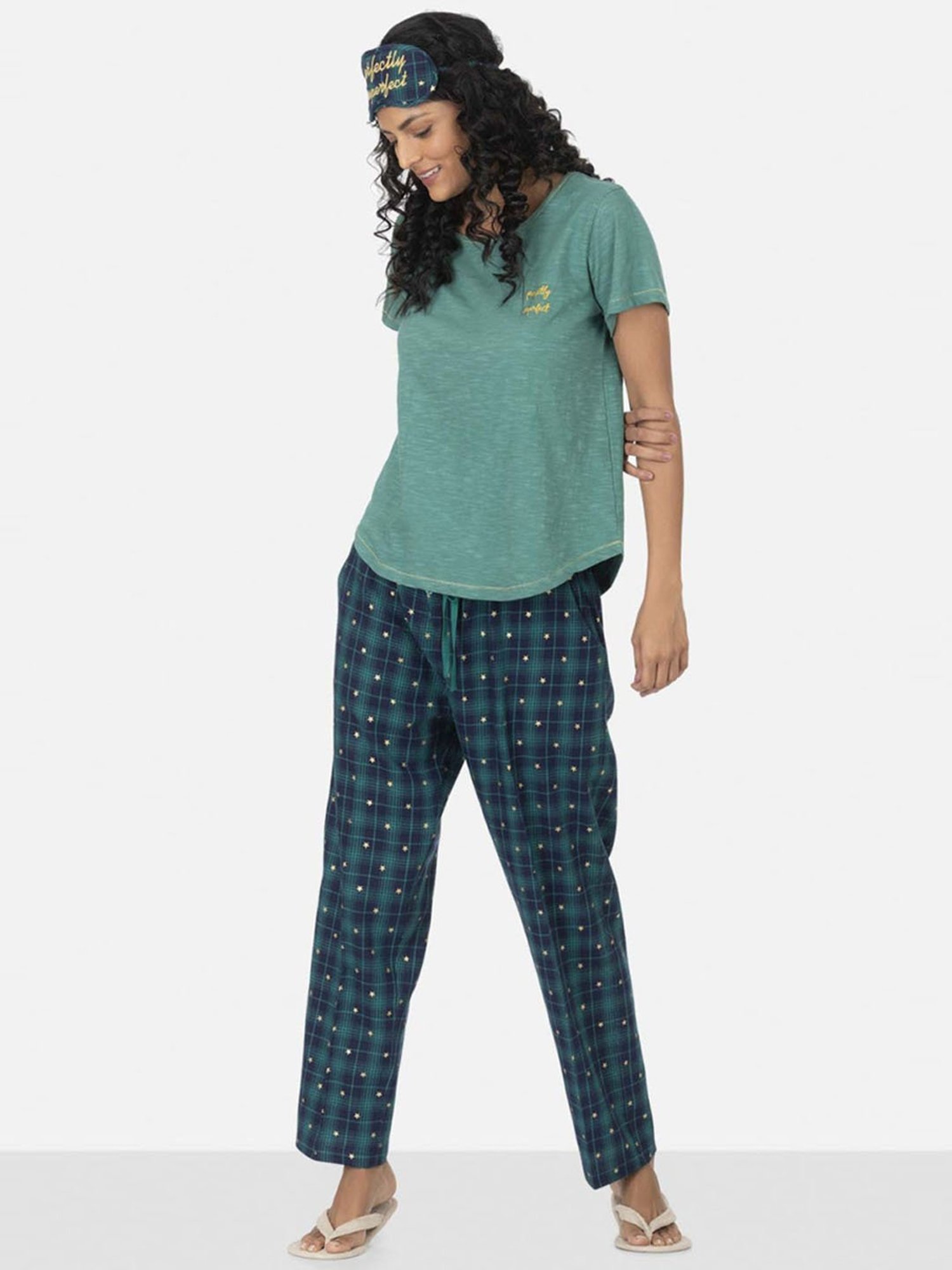 The Calm Collective Navy Tessa Slim Fit Pajama