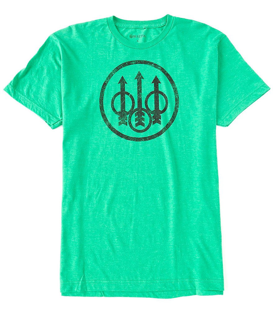 Beretta Distressed Graphic Trident Logo Short-Sleeve Tee