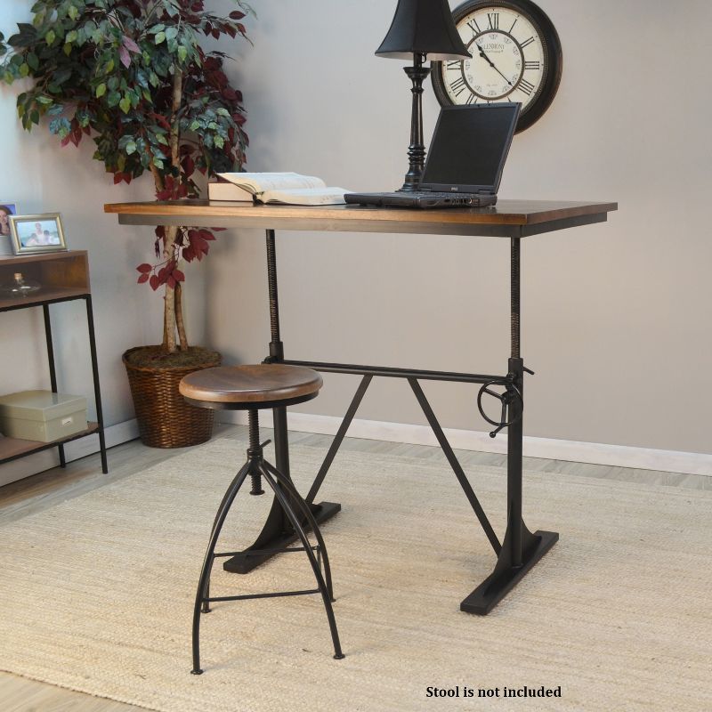 Miller Sit Or Stand Adjustable Desk Black - Carolina Chair & Table