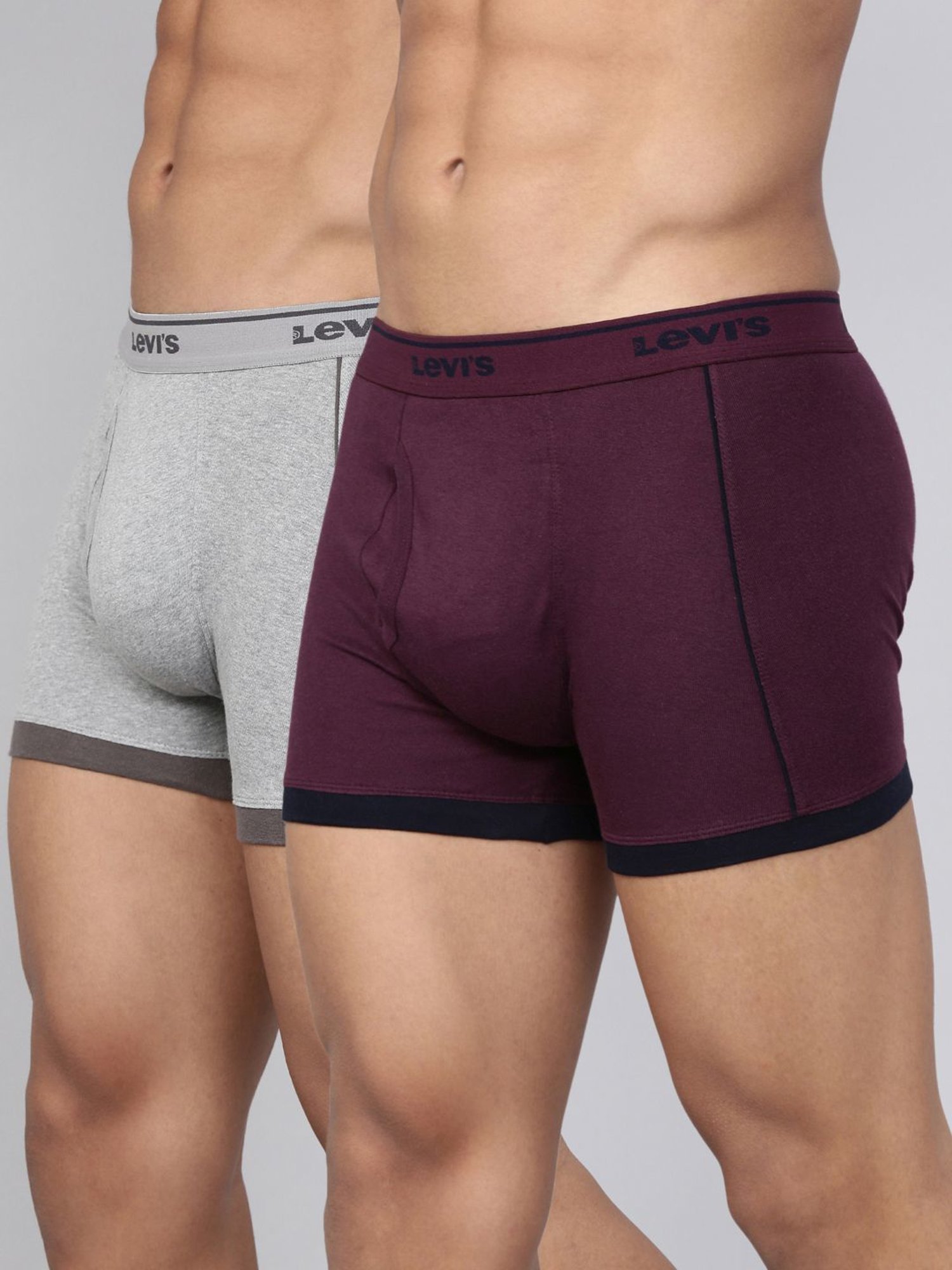 Levi's Multi Cotton Regular Fit Trunks - Pack Of 2