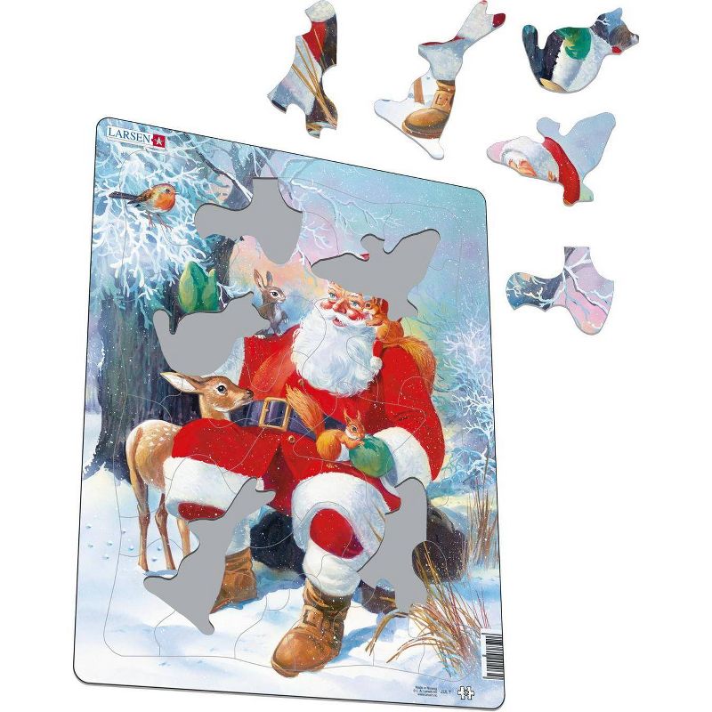 Springbok Larsen Santa with Animals Children's Jigsaw Puzzle 32pc