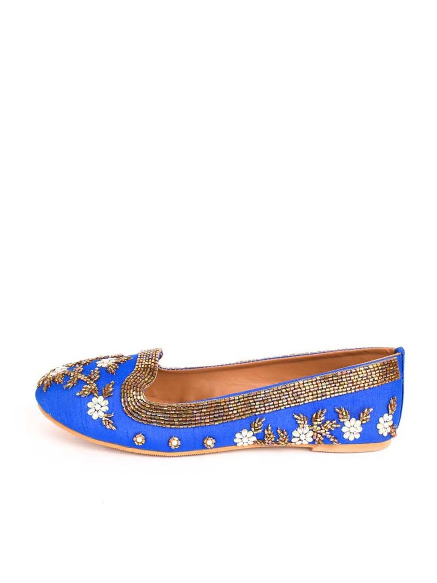 Sole House Women's Blue Flat Ballets