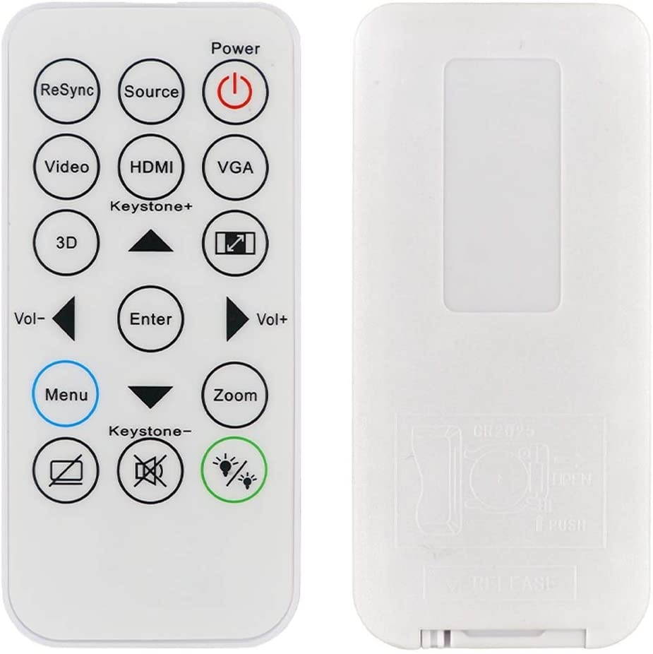 INTECHING SP.8VH02GC01 Projector Remote Control for Optoma DAESSGN, DS344, DS346, DW346, DX345, DX346, H112e, H182X, HD28HDR, HD39HDR, S310e, S315, S316, W310, W312, W316, X312, X315, X316