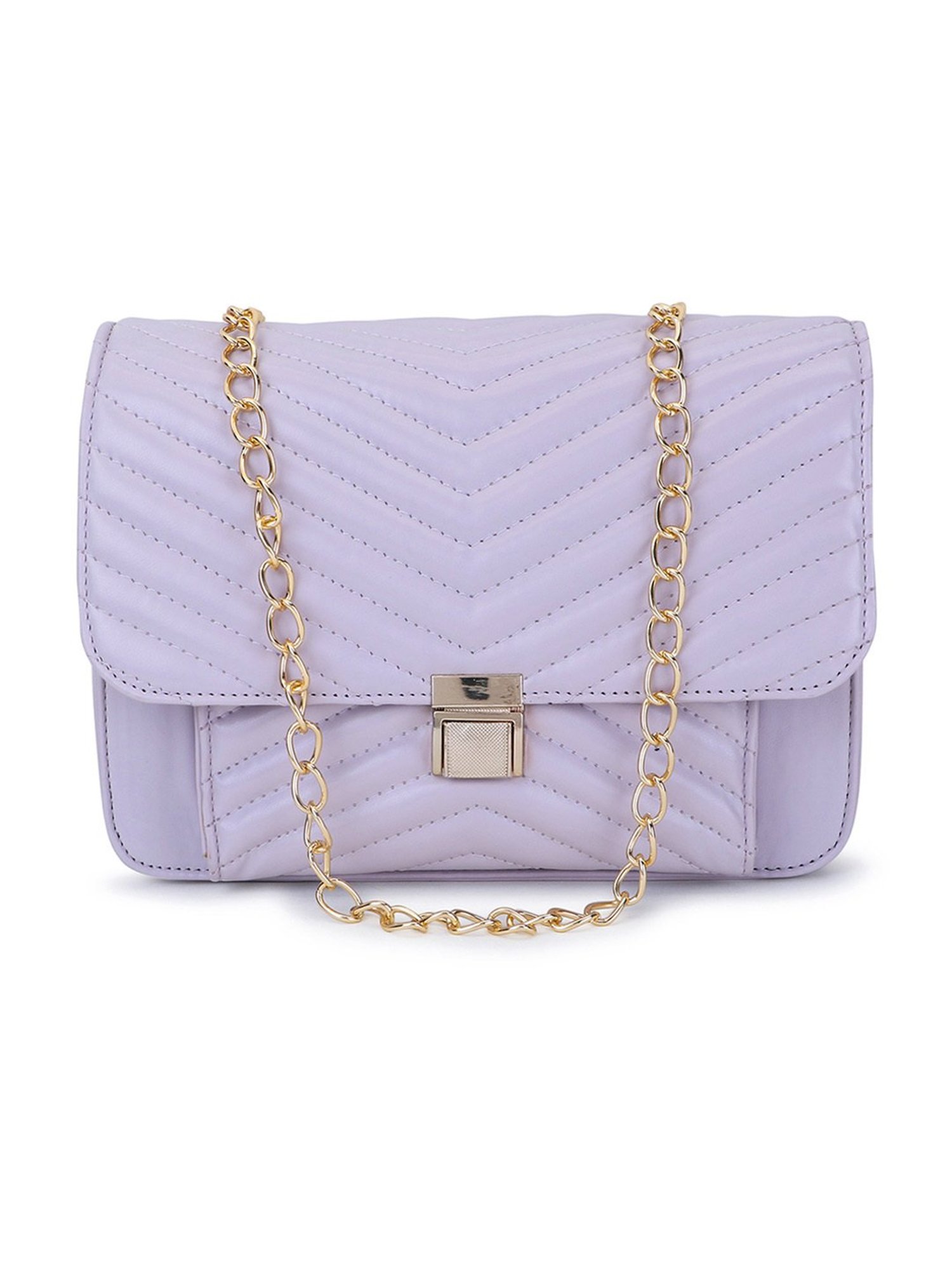 Spice Art lavender Solid Medium Envelope Shaped Cross Body Bag