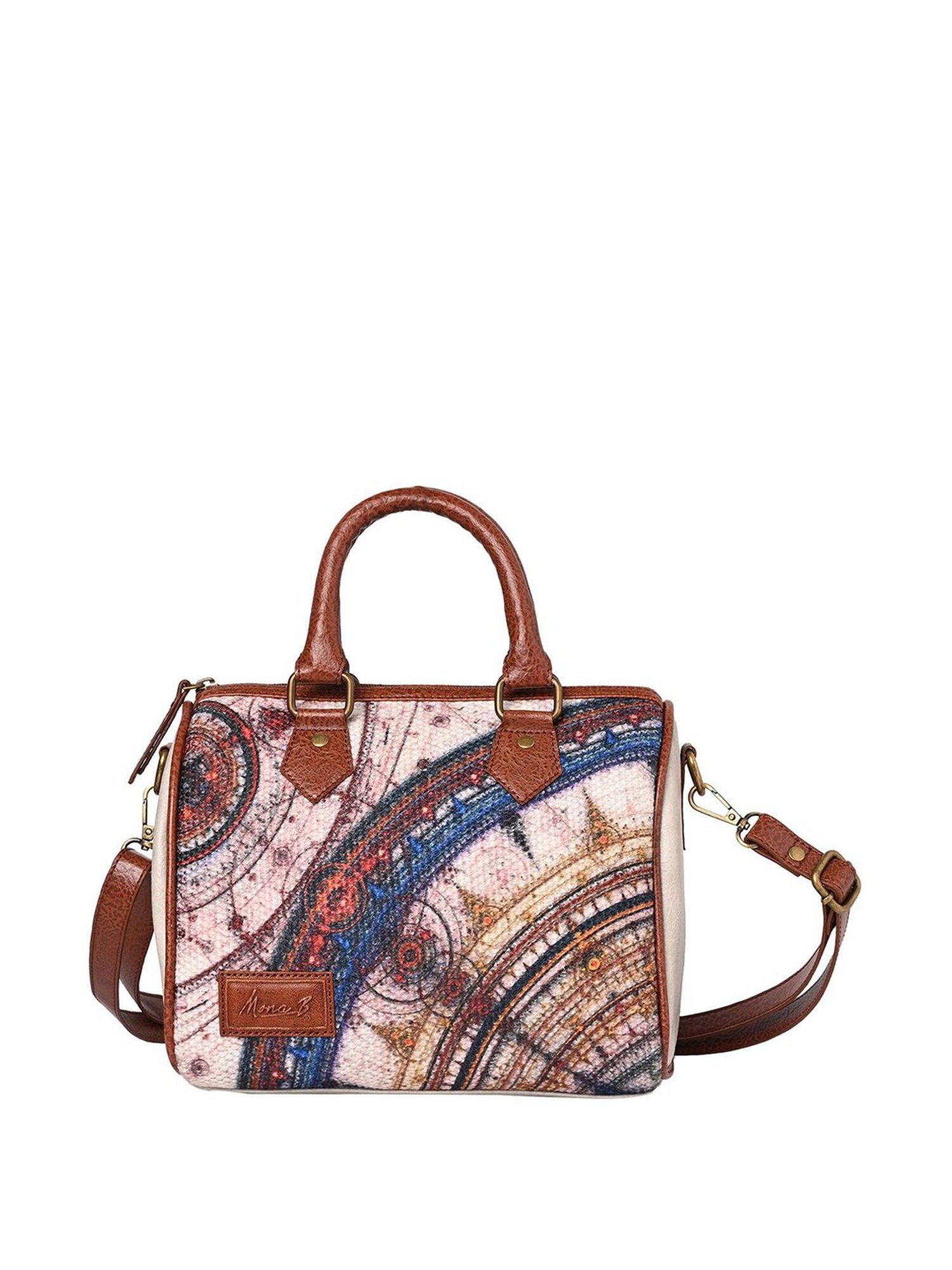 Mona B Astro Multicolor Printed Small Handbag