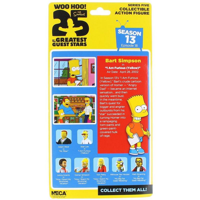 Neca The Simpsons 25th Anniversary 5" Series 5 Action Figure: Bart Simpson