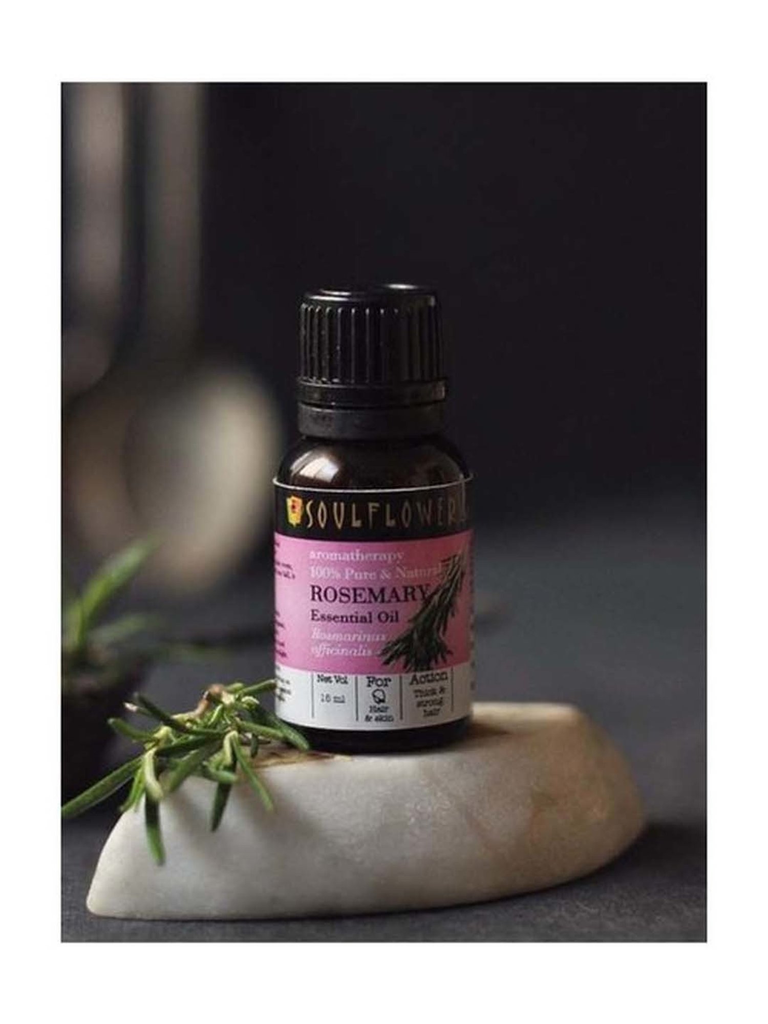 Soulflower Rosemary Essential Oil - 15 ml