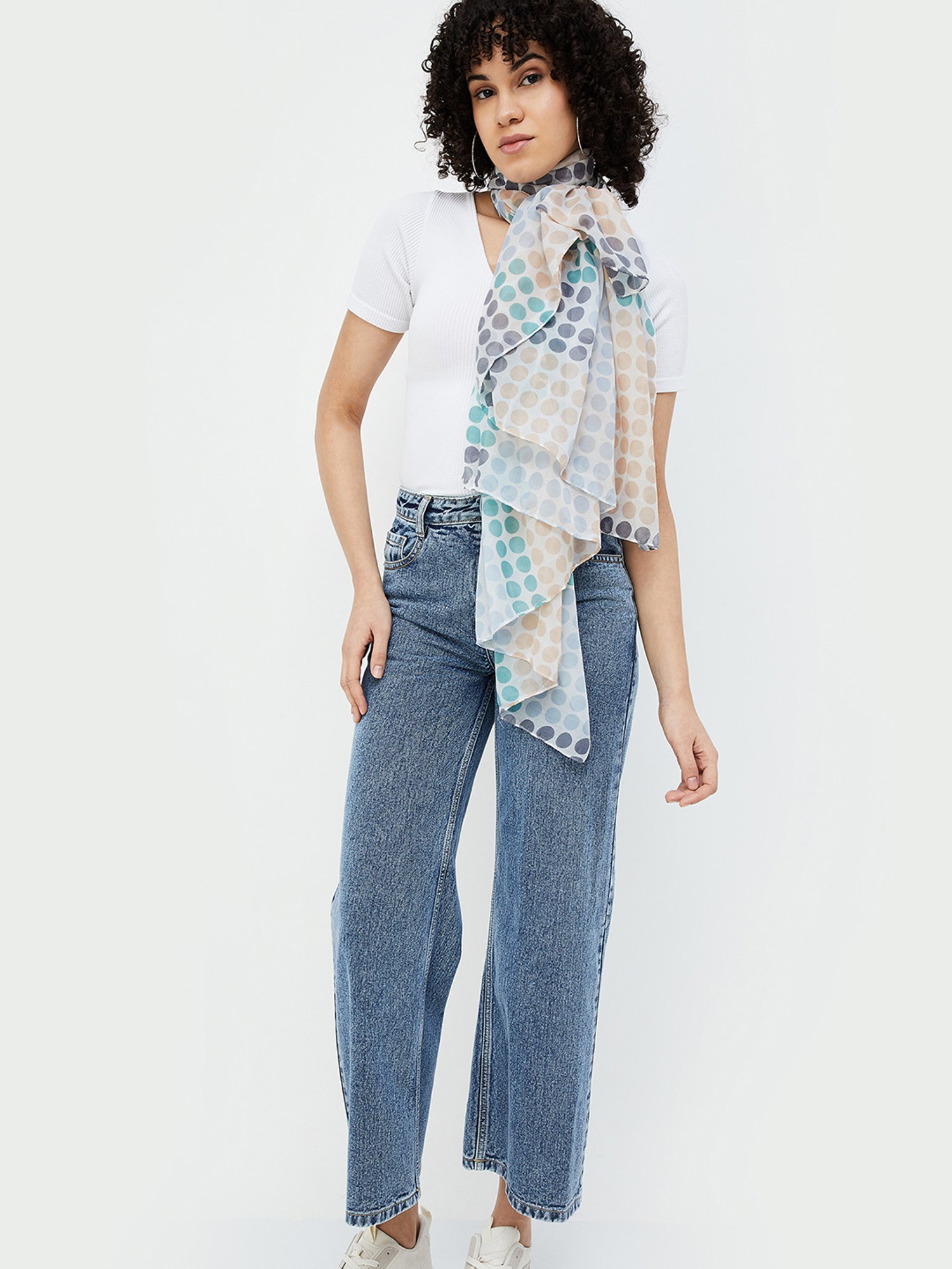 Ginger by Lifestyle Multicolor Printed Stole