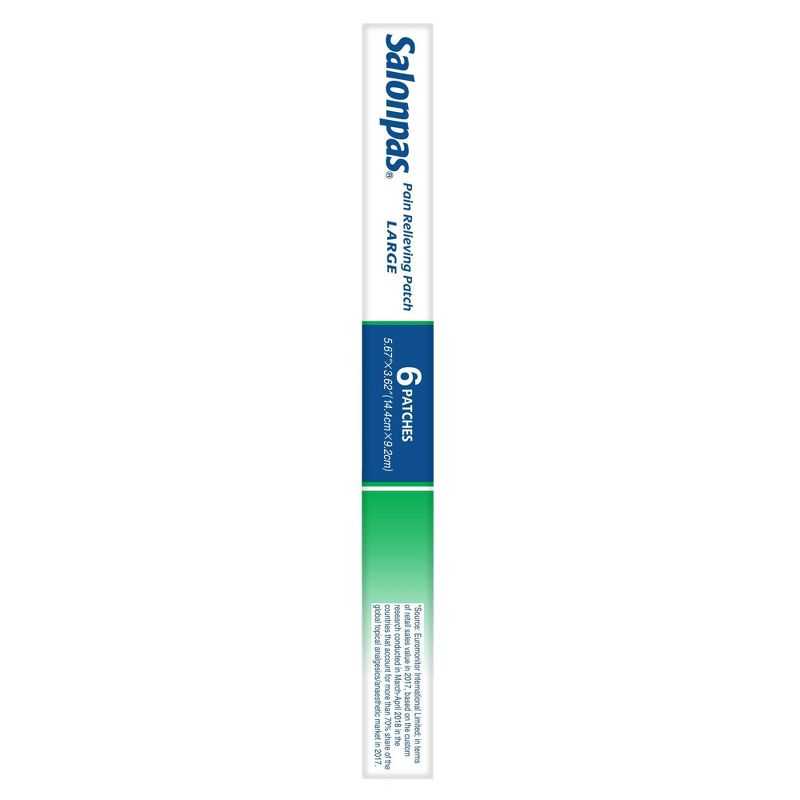 Salonpas Lidocaine 4% Pain Relieving Gel Patch - 6ct