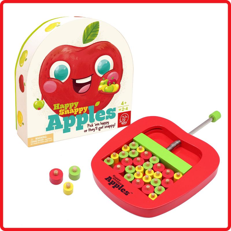 ROO GAMES - Happy Snappy Apples - First Strategy Game for Kids - For Ages 4+ - A Fun Motor Skills Game for Children and Families