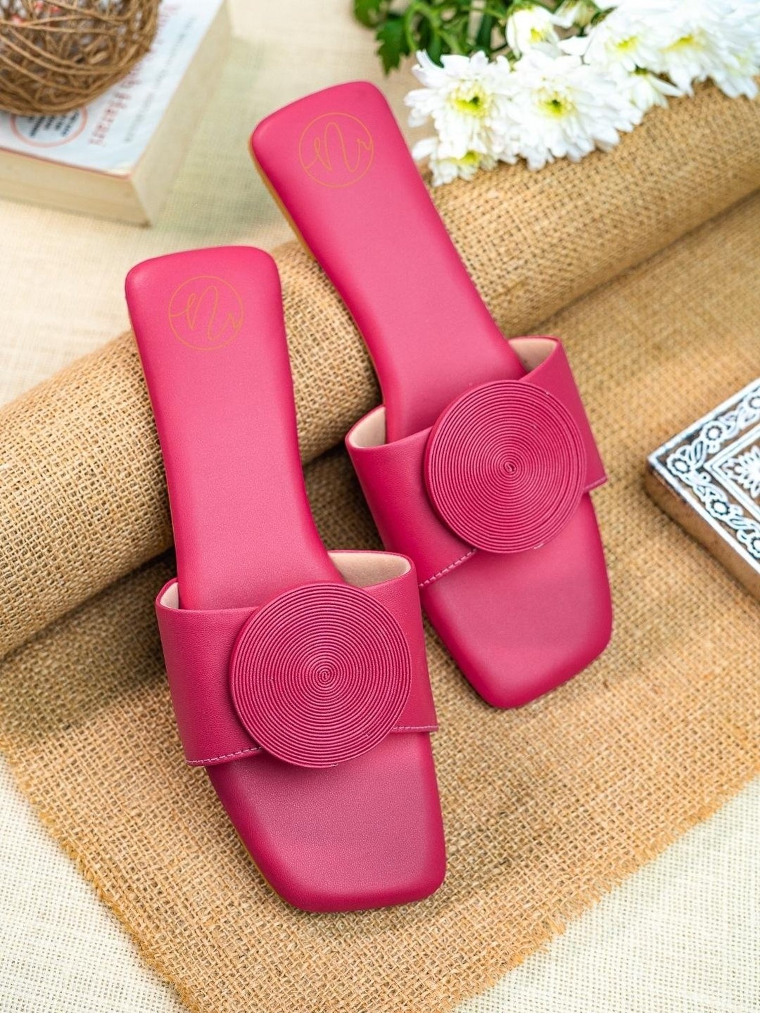 NR by Nidhi Rathi Women's Fuchsia Casual Sandals