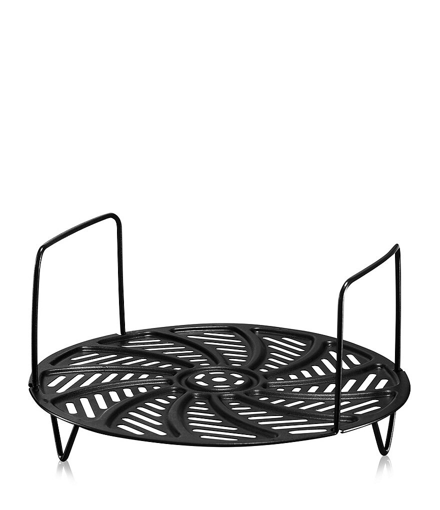 Gourmia Single Lid Stainless Steel 6-Quart Pressure Cooker Air Fryer Combo