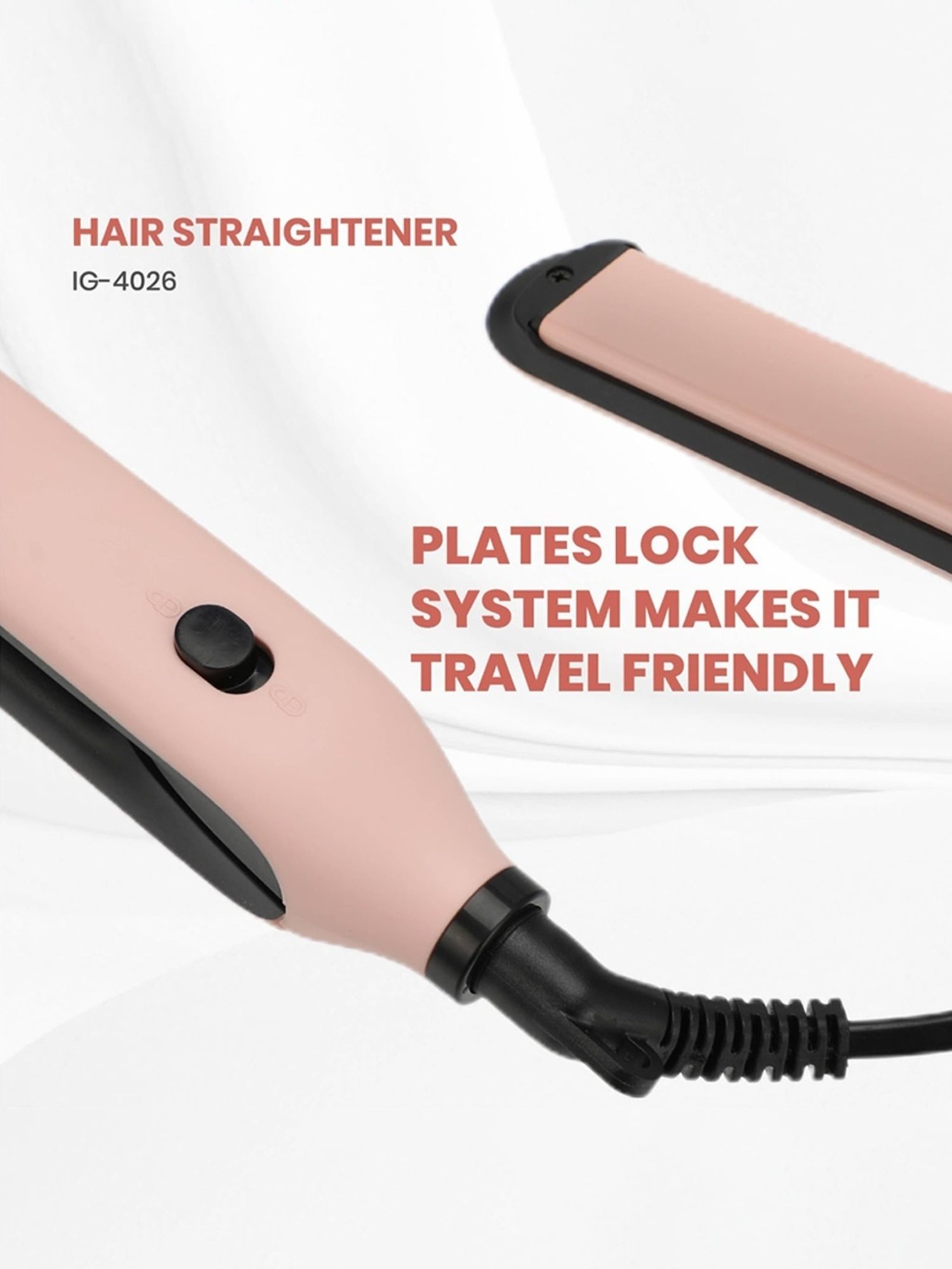 Gorgio Professional HS7800 Steam Hair Straightener (Black)