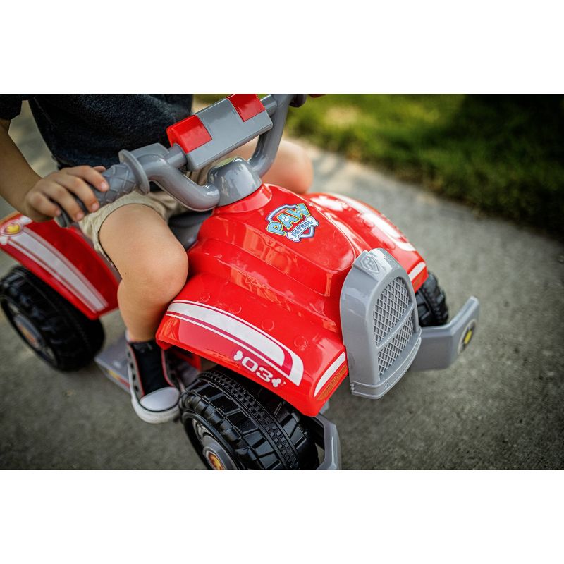 Kid Trax 6V Nickelodeon PAW Patrol Ride with Marshall Quad Powered Ride-On - Red