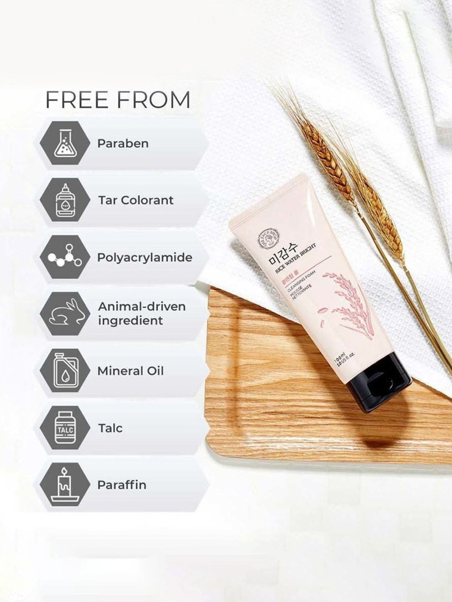 The Face Shop Rice Water Bright Foaming Cleanser - 100 ml