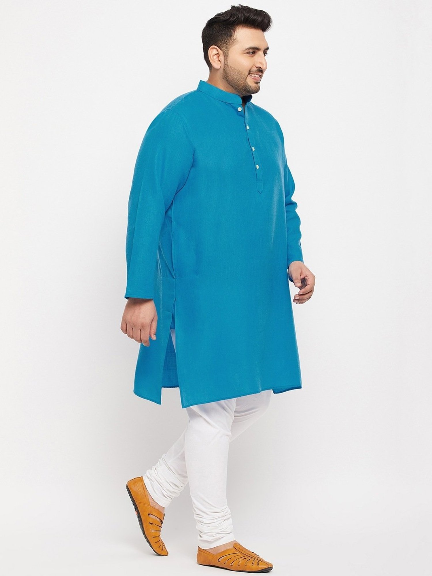 Bigbanana Sky Blue Regular Fit Kurta