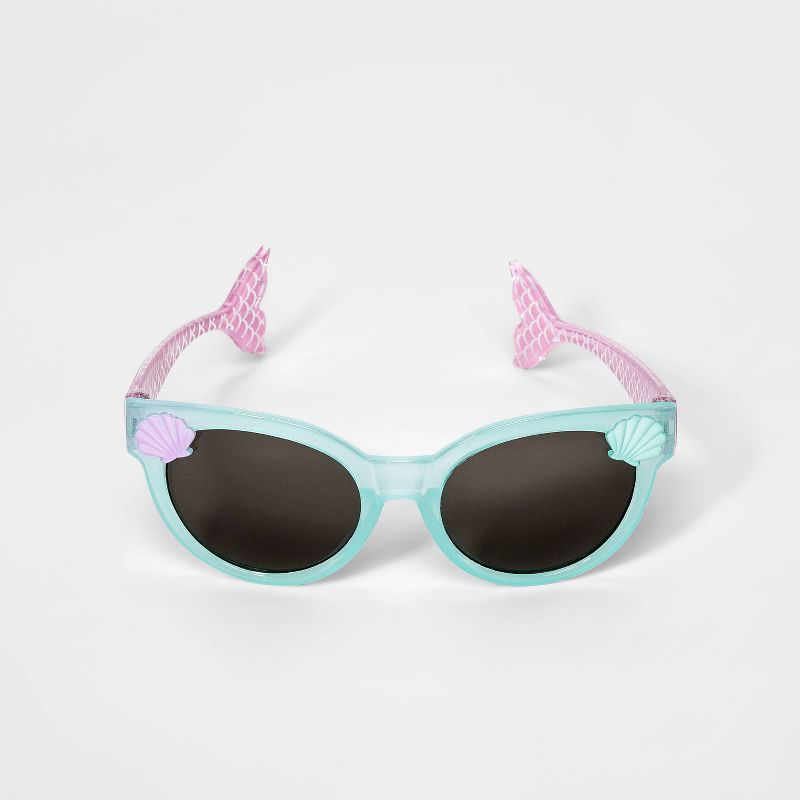 Girls' Mirror Lens Sunglasses - Cat & Jack™ Purple/Blue