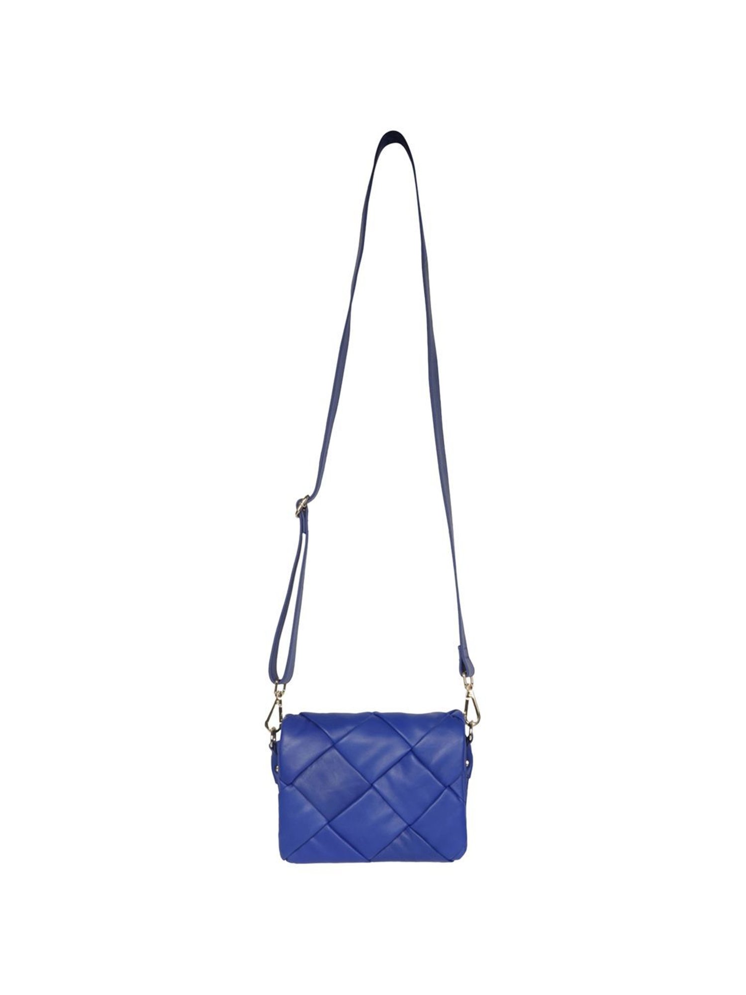 Saint G Blue Textured Medium Sling Handbag