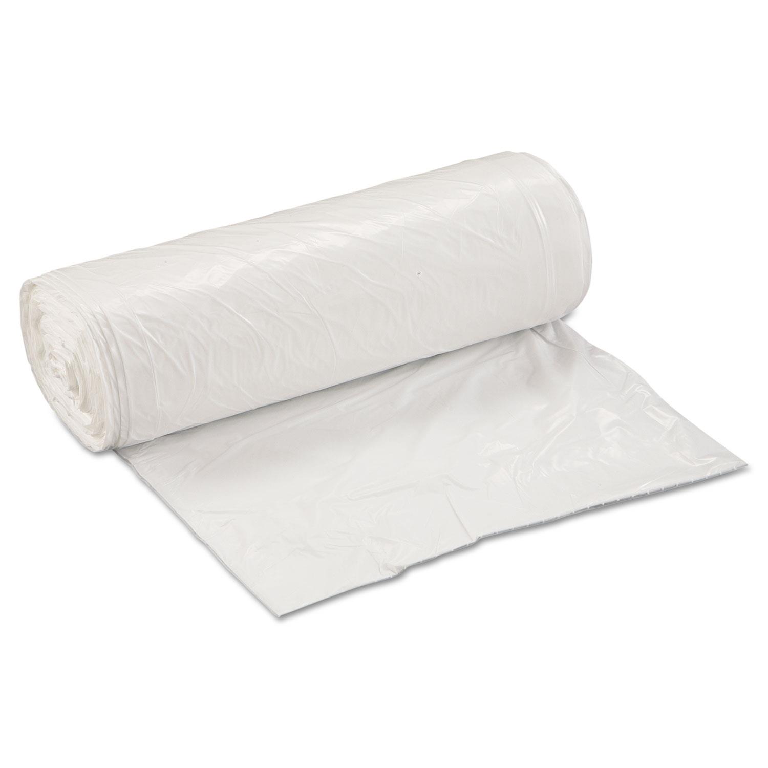 Inteplast Group SL3036XHW Low-Density Can Liner, 30 x 36, 30gal, .8mil, White, 25/Roll, 8 Rolls/Carton, 1 Carton