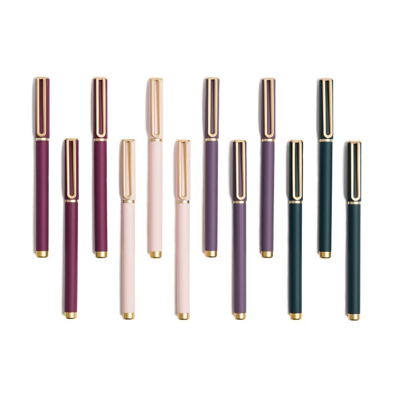 12pk Felt Tip Pens Soft Touch 3ct Per Color Black Ink - U Brands